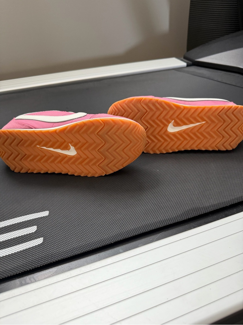 Nike Women's Pink and Cream Retro Runner Sneakers - Picture 5 of 6